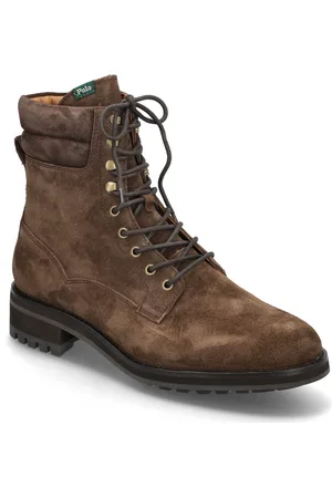 Ralph Lauren Suede-Bryson Fd Bt-Bo-Tal Snørestøvler Brown
