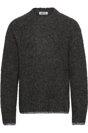 Hope Box Sweater Tops Knitwear Round Necks Grey