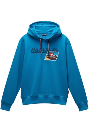 Napapijri Portalet Hoodie Tops Sweatshirts & Hoodies Hoodies Blue