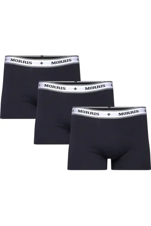 Morris Boxer Brief 3-Pack Black Boxershorts Navy