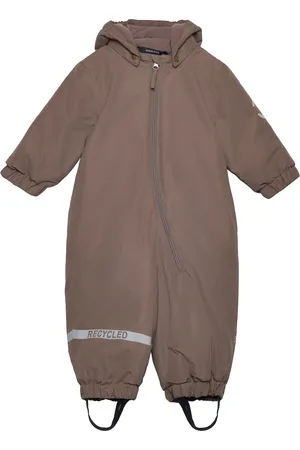 Mikk-Line Snow Suit Solid Outerwear Coveralls Snow-ski Coveralls & Sets Brown