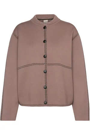 Y.A.S Jena Ls Knit Cardigan Uldjakke Jakke Beige