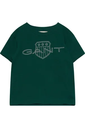 GANT Relaxed Contrast Shield T-Shirt Tops T-Kortærmet Skjorte Green
