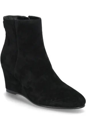 Ralph Lauren Sherry Suede Bootie Shoes Boots Ankle Boots Ankle Boots With Heel Black