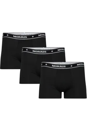 Morris Boxer Brief 3-Pack Black Boxershorts Black