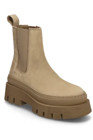 &Copenhagen Cph686 Nabuc Chocolate Shoes Chelsea Boots Beige