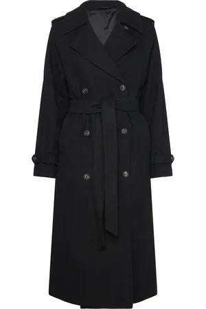 Bruun & Stengade Bs Kaylee Coat Uldfrakke Frakke Black