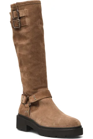 Unisa Jecisbs Lange Støvler Beige