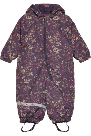 Mikk-Line Snow Suit Aop Outerwear Coveralls Snow-ski Coveralls & Sets Purple