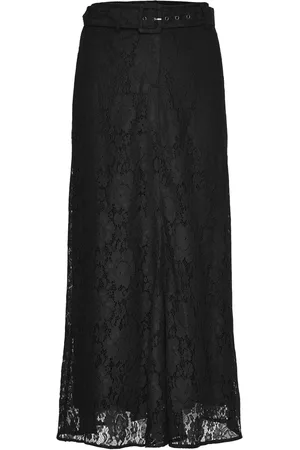 Rosemunde Rwdelilah Skirt Skirts Maxi Skirts Black