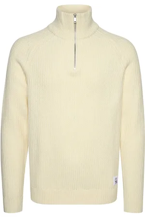 Matinique Mablimey 73 Tops Knitwear Half Zip Jumpers White