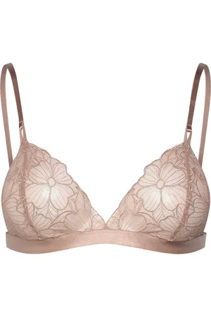 Hunkemöller Anya Triangle Bralette Lingerie Bras & Tops Soft Bras Bralette Pink