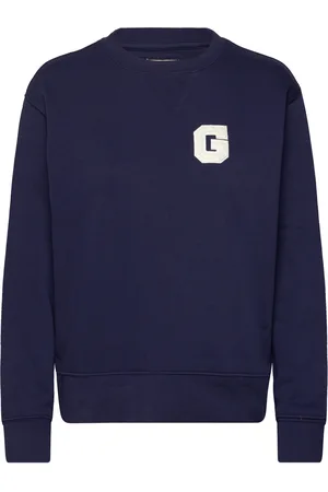 GANT G Badge C-Neck Sweat Tops Sweatshirts & Hoodies Sweatshirts Navy