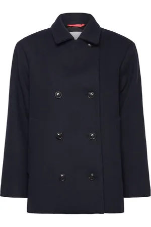 Naja Lauf Mabel Jacket Bulky Wool Uldjakke Jakke Navy