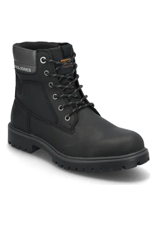 JACK & JONES Jfwfinius Pu Nubuck Boot Snørestøvler Black Jack & J S
