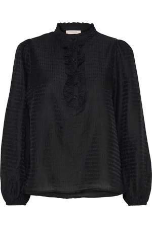 Freequent Fqappy-Blouse Tops Blouses Long-sleeved Black