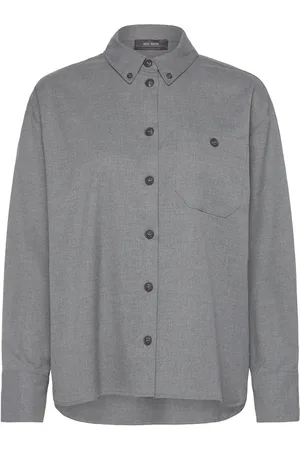Mos Mosh Mmsofie Caia Shirt Tops Shirts Long-sleeved Grey
