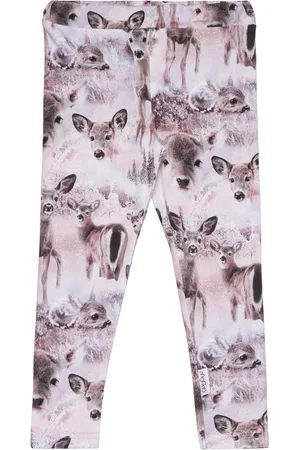 Gugguu Print Leggings Bottoms Leggings Beige