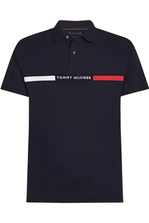 Tommy Hilfiger Hilfiger Chest Insert Reg Polo Tops Polos Short-sleeved Navy