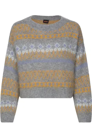 HUGO BOSS C_Fimosa Tops Knitwear Jumpers Blue