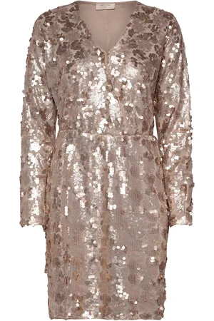 Freequent Fqsesa-Dress Kort Kjole Gold