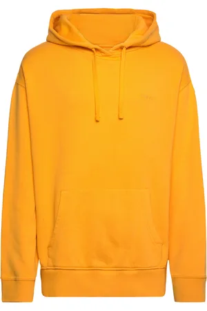 GANT Logo Hoodie Tops Sweatshirts & Hoodies Hoodies Yellow