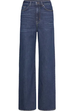 TOM TAILOR Denim Wide Leg Bottoms Jeans Wide Blue