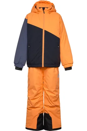 Color Kids Ski Set - Colorblock Outerwear Coveralls Snow-ski Coveralls & Sets Orange