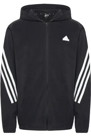 adidas Future Icons 3 Stripes Polar Fleece Full-Zip Hoodie Sport Men Sport Clothing Sport Sweatshirts & Hoodies Sport Hoodies Black
