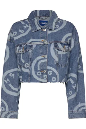 Hugo Blue Lou_Cropped_B Jakke Denimjakke Blue
