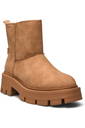 Tamaris Women Boots Shoes Boots Ankle Boots Ankle Boots Flat Heel Beige