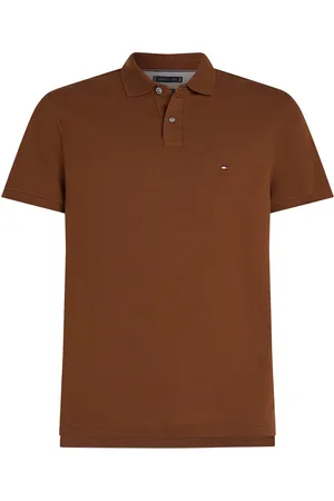 Tommy Hilfiger 1985 Regular Polo Tops Polos Short-sleeved Brown