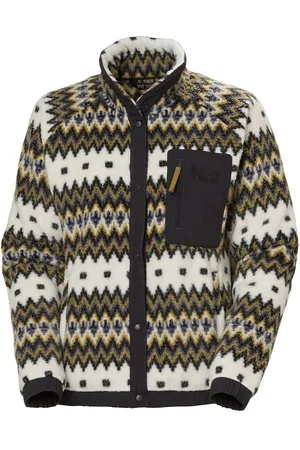 Helly Hansen W Imperial Printed Pile Snap Tops Sweatshirts & Hoodies Fleeces & Midlayers Multi/patterned