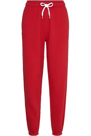 Ralph Lauren Fleece Athletic Pant Bottoms Sweatpants Red
