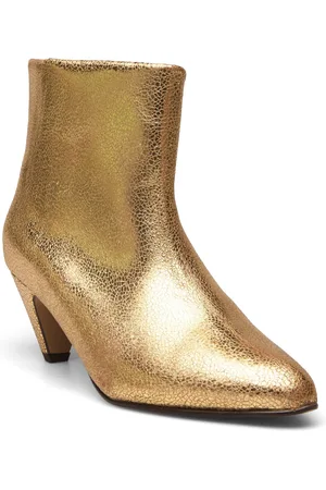 Anonymous copenhagen Hilly 50 Stiletto Shoes Boots Ankle Boots Ankle Boots With Heel Gold