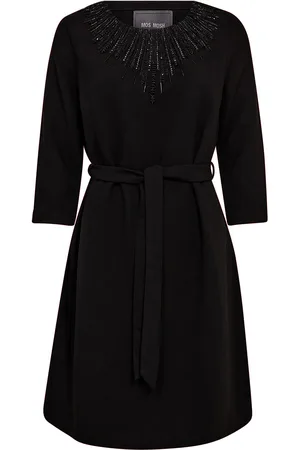 Mos Mosh Mmzeylin 3/4 Dress Knælang Kjole Black