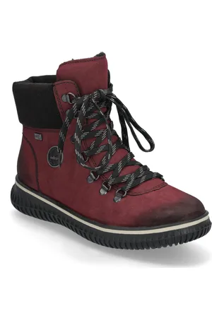 Rieker 74247-35 Shoes Boots Ankle Boots Ankle Boots Flat Heel Red