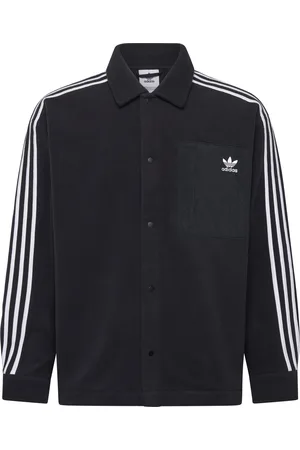 adidas Adicolor Polar Fleece Shirt Sport Sport Clothing Sport Tops Sport Shirts Black
