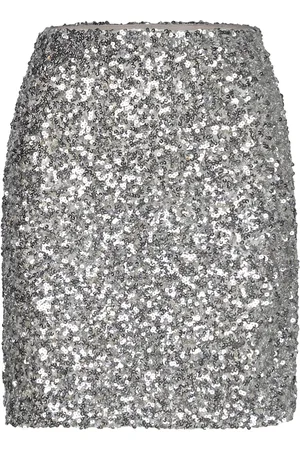 Rosemunde Rwzoey Mw Mini Skirt Skirts Short Skirts Silver