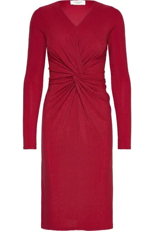 Rosemunde Rwnora Ls Dress Knælang Kjole Red