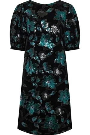 Mos Mosh Mmclemente Tinsel Dress Knælang Kjole Green