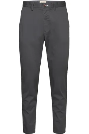 GANT Tapered Twill Chinos Bottoms Trousers Chinos Grey