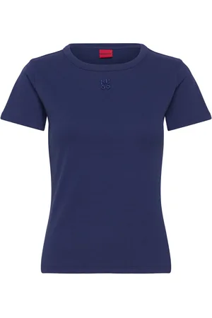 HUGO BOSS Deloris Tops T-shirts & Tops Short-sleeved Navy
