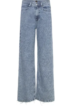 HUGO BOSS C_Marlene Hr Hf Bottoms Jeans Wide Blue