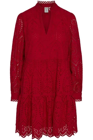 Y.A.S Holi Ls Dress S. Noos Kort Kjole Red