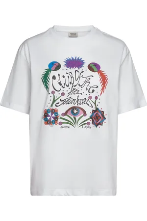 Scotch&Soda Chest Artwork Loose Fit T-Shirt Tops T-shirts & Tops Short-sleeved White