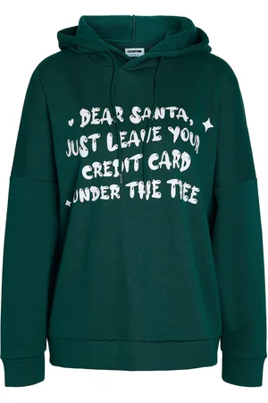 Noisy May Nmalden L/S Christmas Sweat Jrs Tops Sweatshirts & Hoodies Hoodies Green