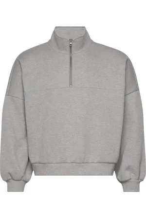Vans Elevated Double Knit Loose Mock Neck Sport Women Sport Clothing Sport Sweatshirts & Hoodies Sport Sweatshirts Grey