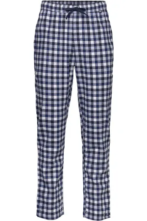 JBS Pyjamas Pants Flannel Hyggebukser Blue