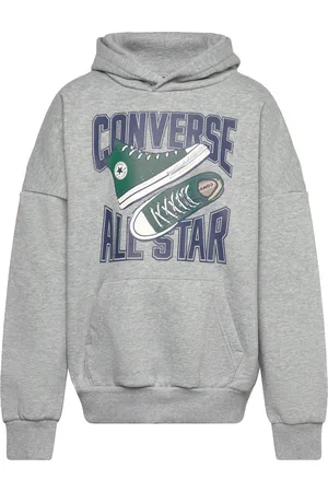 Converse All Star Sneaker Graphic Hoodie Sport Sweatshirts & Hoodies Hoodies Grey
